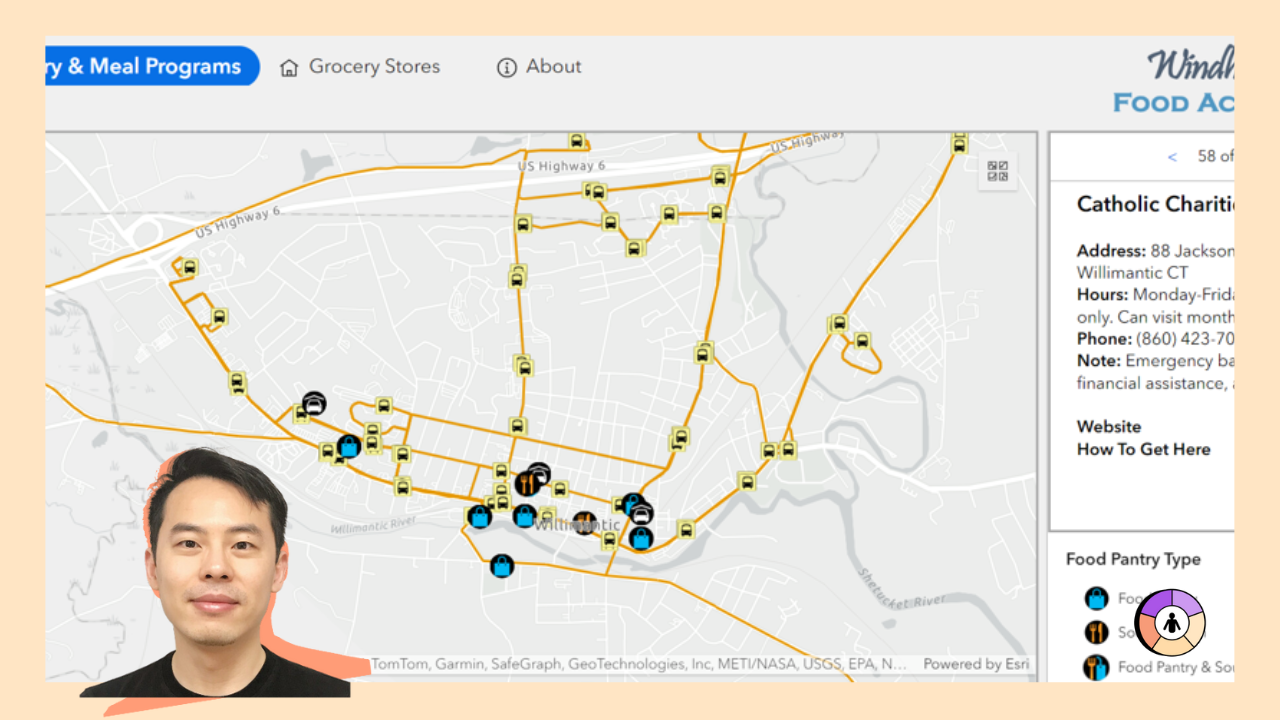 Windham & Willimantic, Conn. Food Access Map